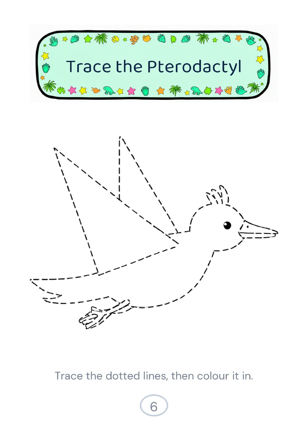 Ankylosaurus tracing page from the printable dinosaur PDF
