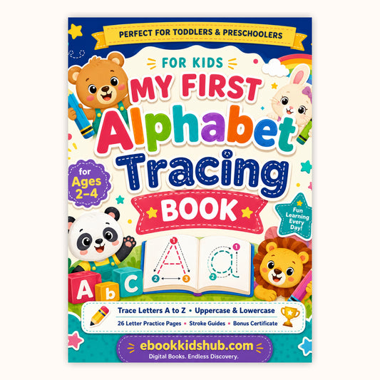 My First Alphabet Tracing Book for Kids Ages 2–4 | Printable PDF Workbook