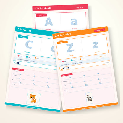 My First Alphabet Tracing Book for Kids Ages 2–4 | Printable PDF Workbook