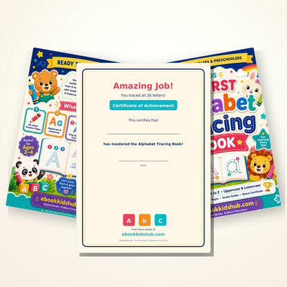 My First Alphabet Tracing Book for Kids Ages 2–4 | Printable PDF Workbook