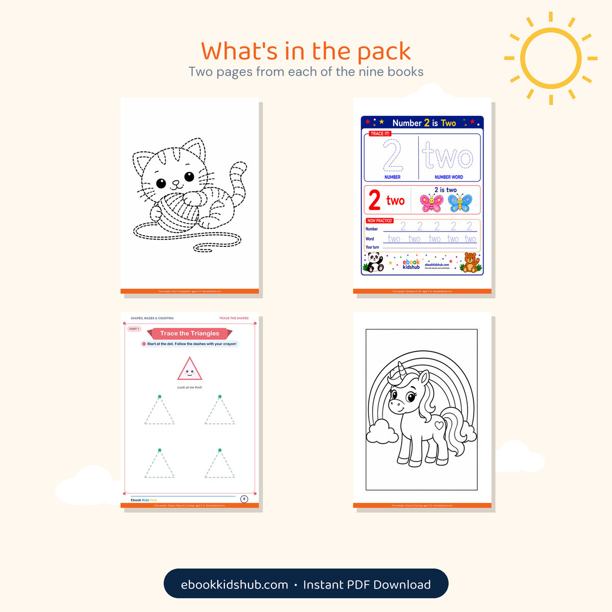 FREE Sample Pack - 2 Real Pages From All 9 Books | 20-Page Printable PDF