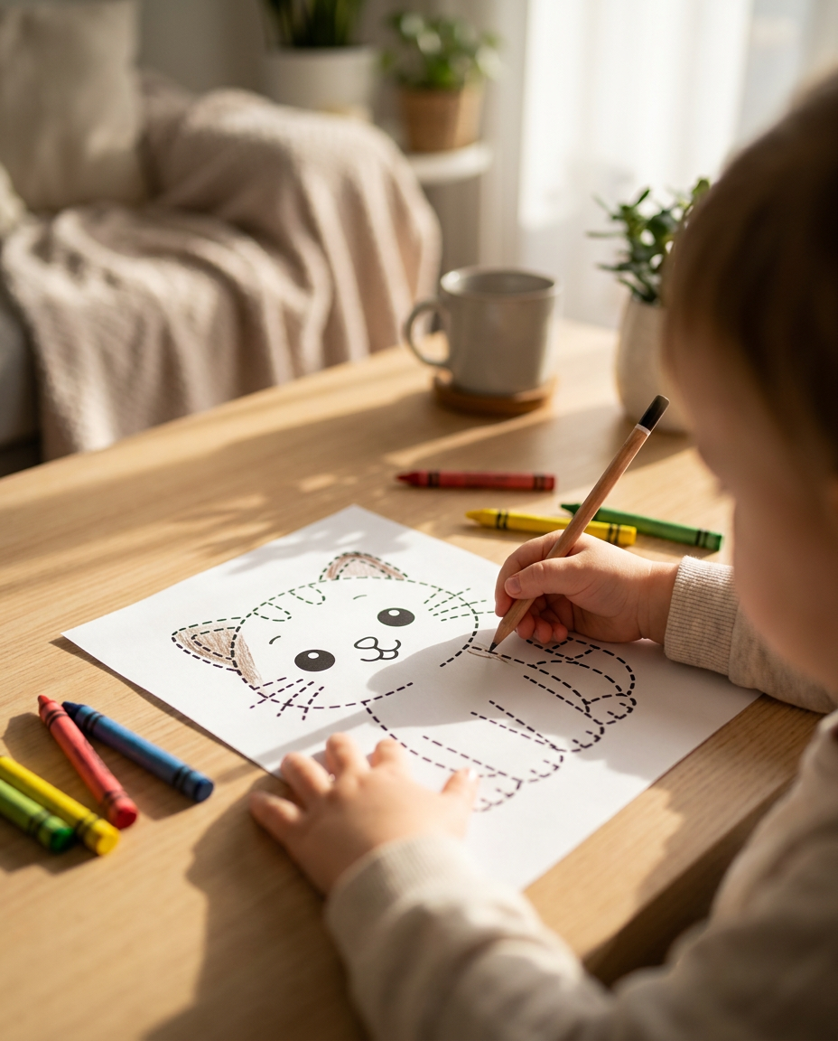Kitty Tracing Book for Toddlers Ages 2–4