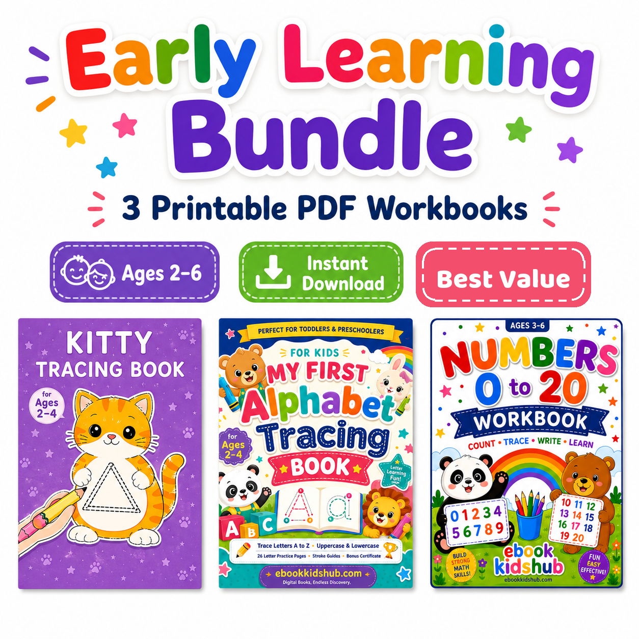 Early Learning printable workbook bundle